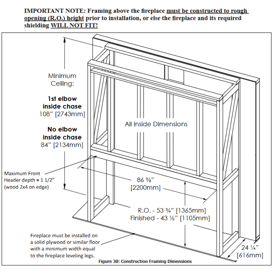 Urbana U75T Tall Linear Gas Fireplace