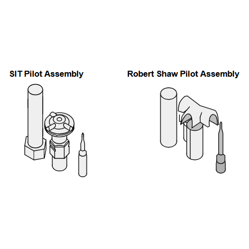 Difference between SIT and Robert Shaw pilot assemblies