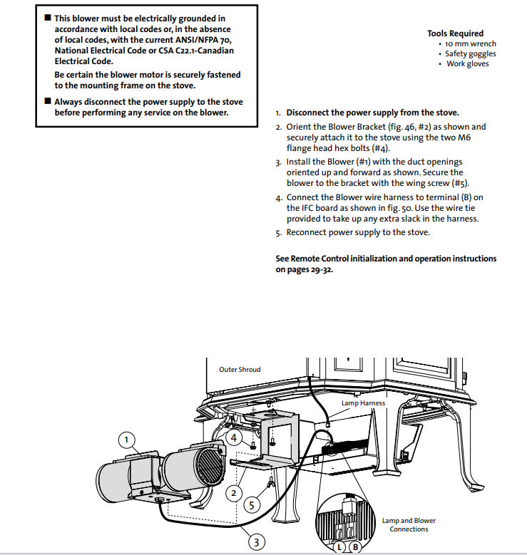 Jotul 157470 Blower Kit with Remote