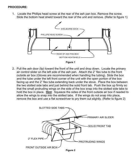 Shelburn Out-Side Air Adapter 93-53700 - Rocky Mountain Stove