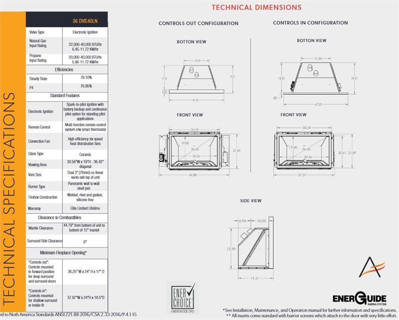 Archgard 36-DVIE40 Gas Insert