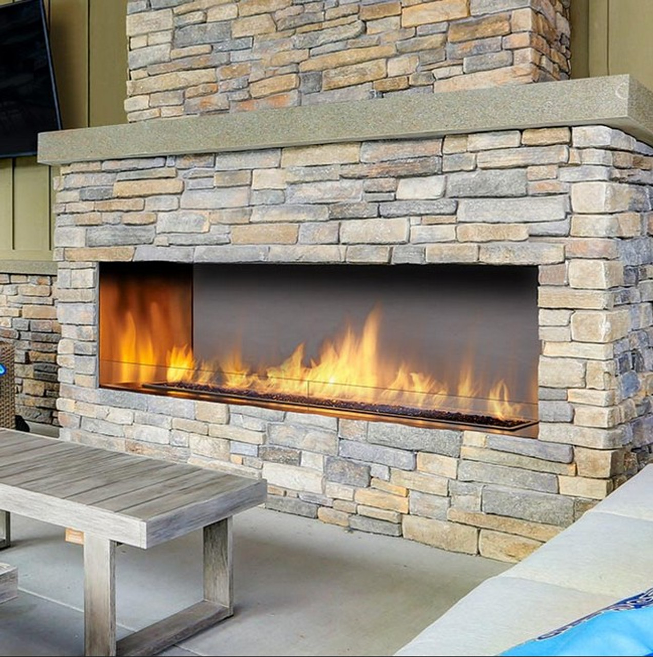 60" Outdoor Linear Gas Fireplace