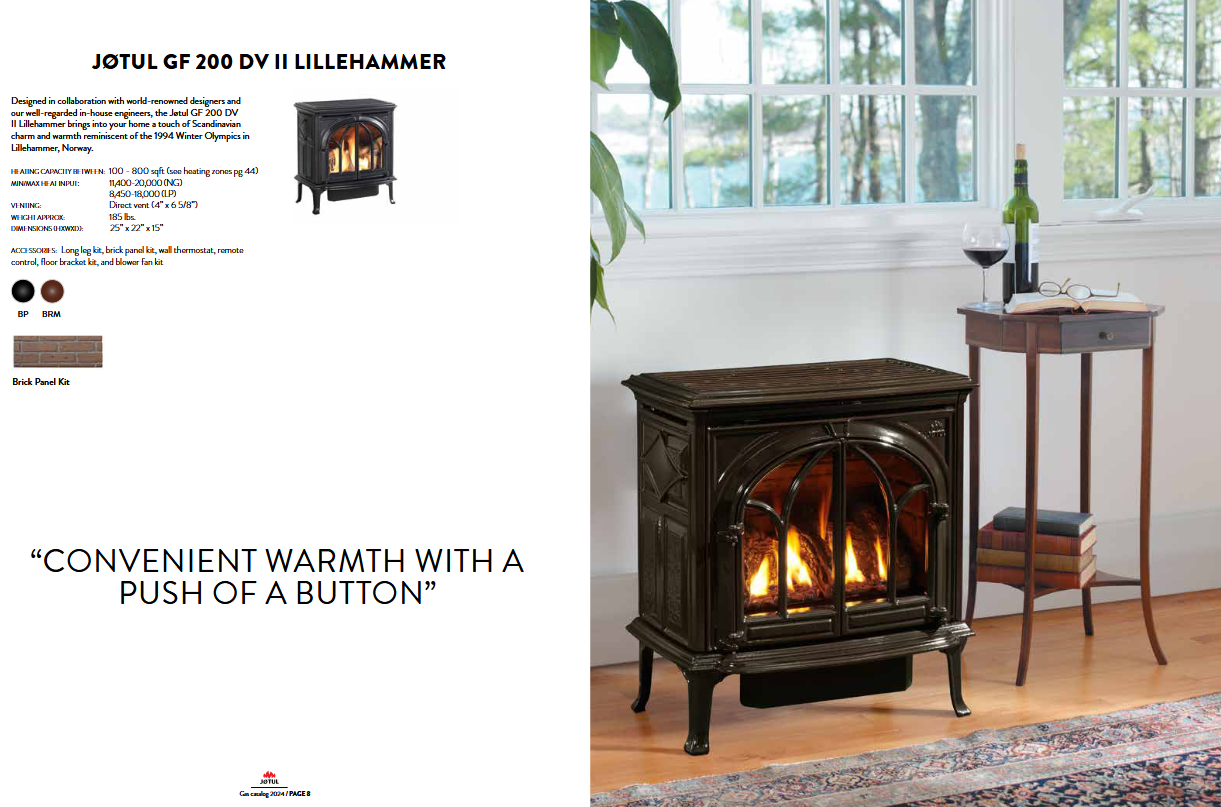 Jotul GF 200 DVII Lillehammer Gas Stove