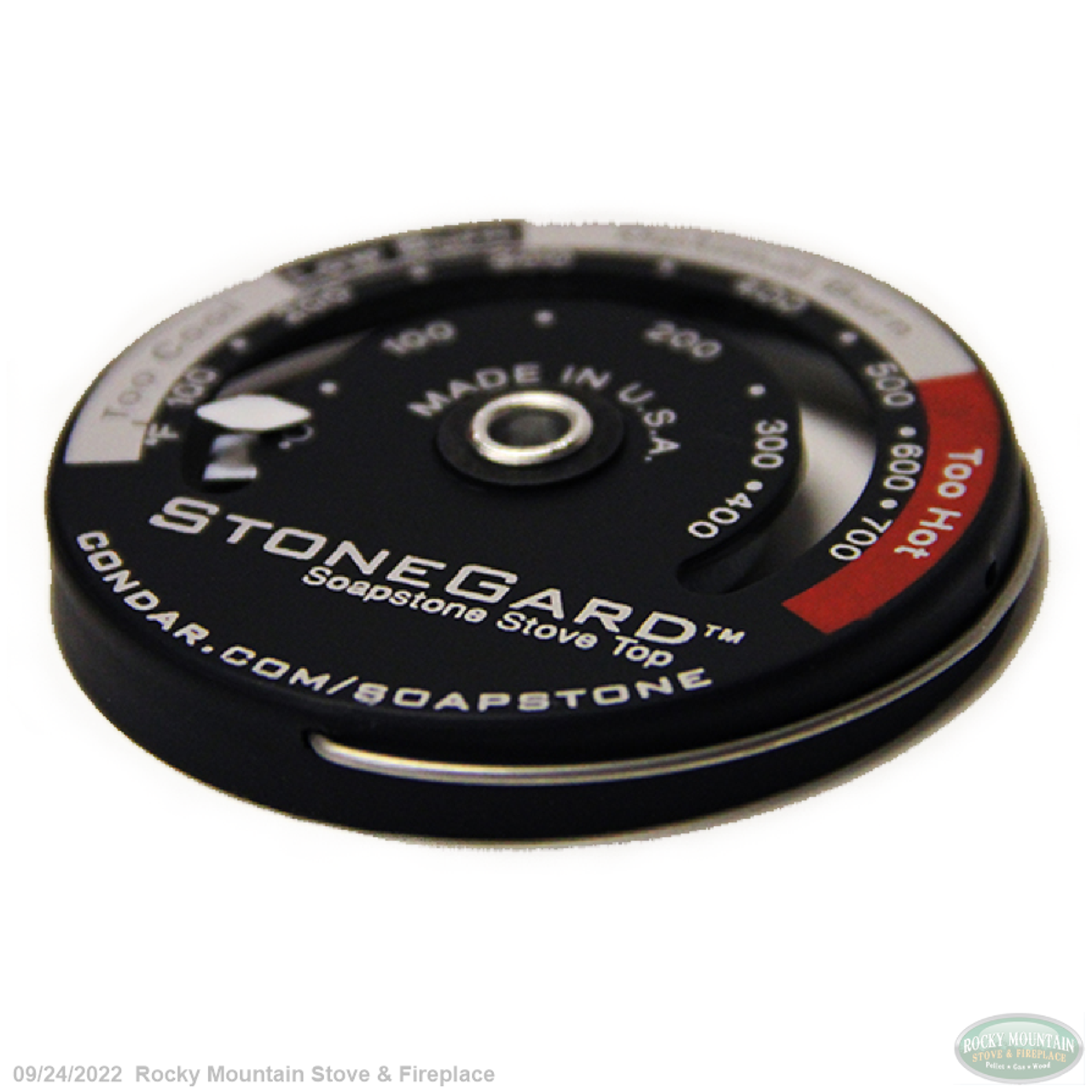 StoneGard Stove Top Thermometer for Soapstone Wood Stoves by Condar