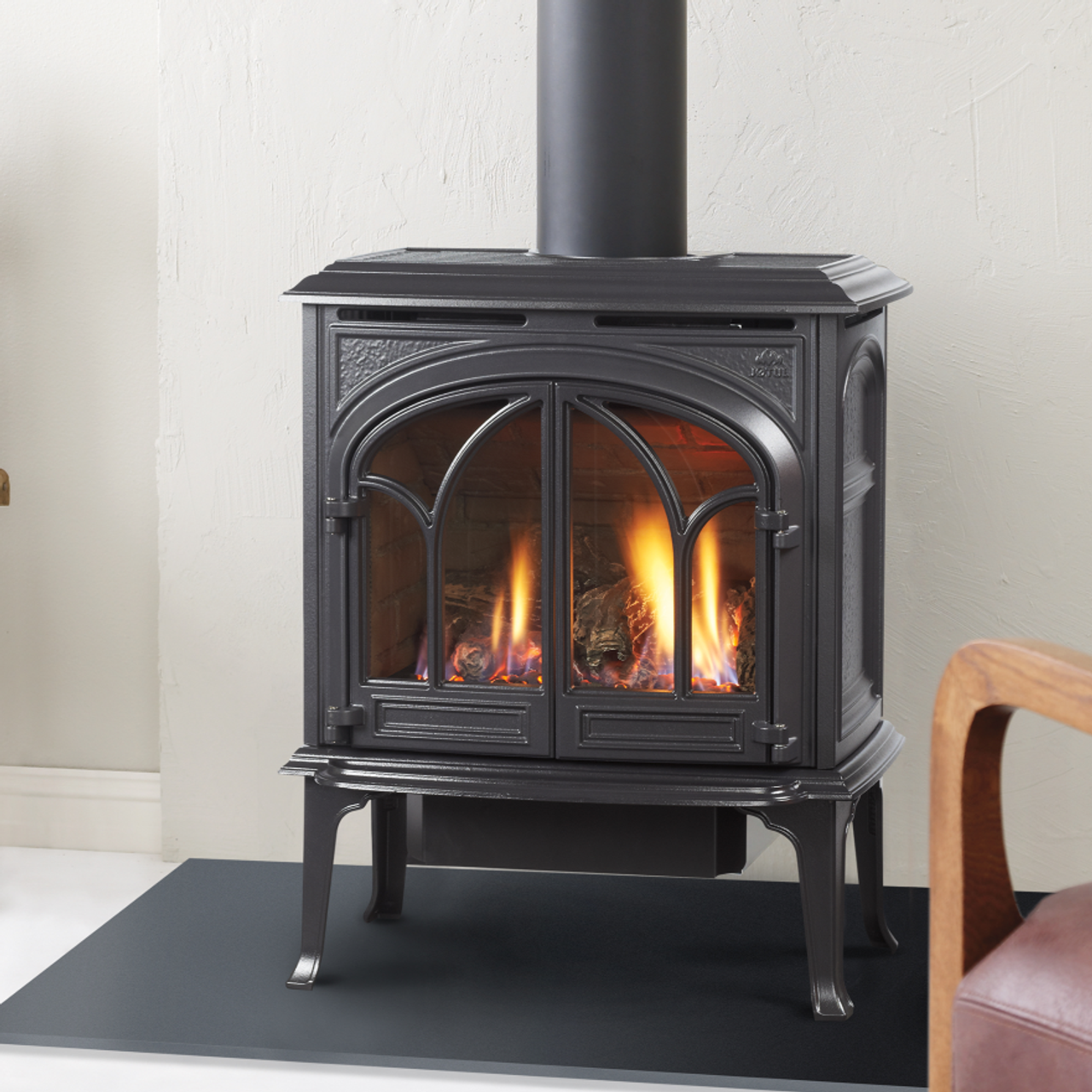 Jotul GF 300 Allagash Gas Stove in painted black