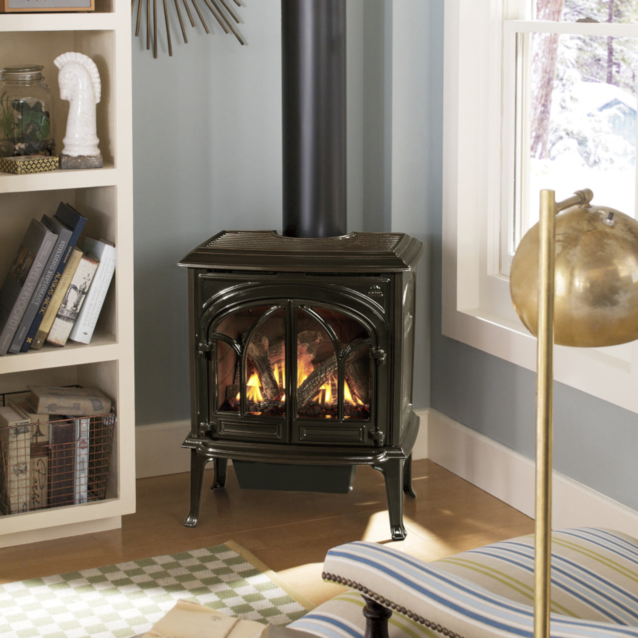 Jotul GF 300 Allagash Gas Stove in Enamel Brown
