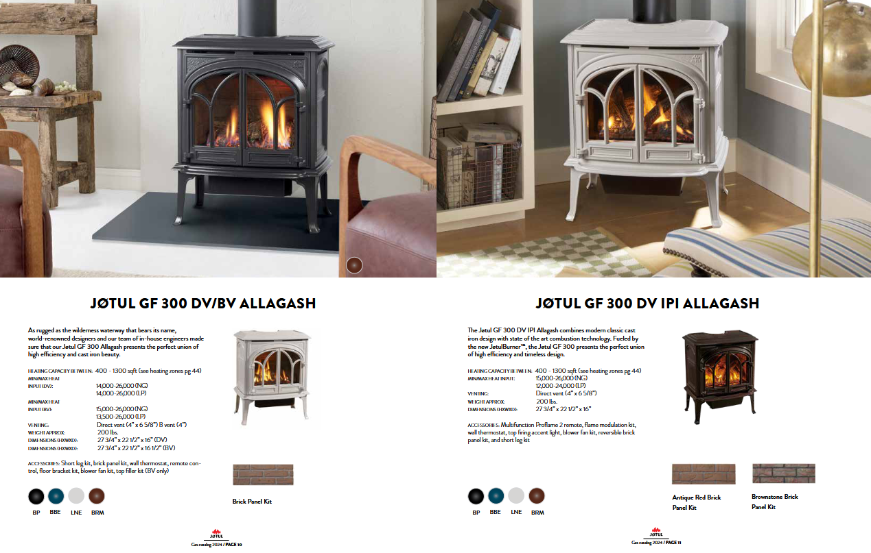 Jotul GF 300 Allagash Gas Stove