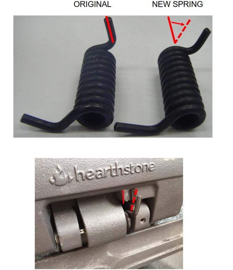ホットストーン Heritage 8022 Side Door Spring 5240-143 - Rocky Mountain Stove