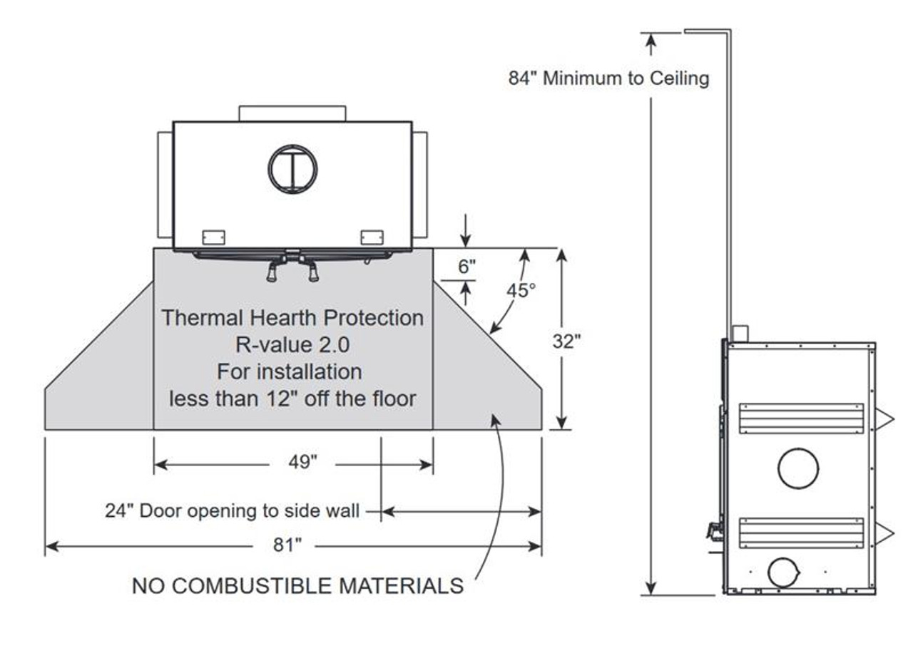 Hearthstone WFP-100 Montgomery Wood Fireplace