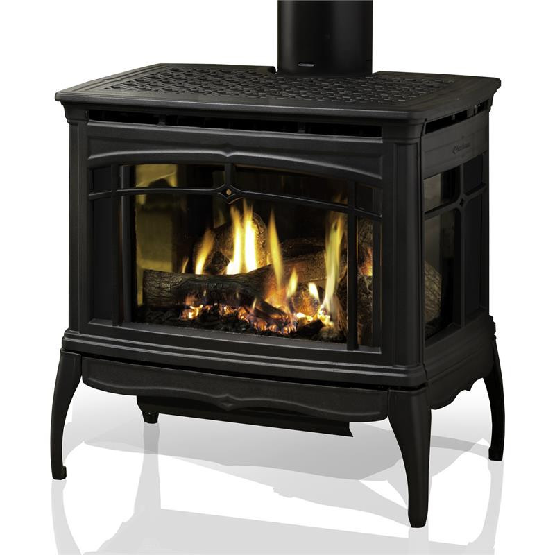 HearthStone Waitsfield Gas Stove in Matte Black