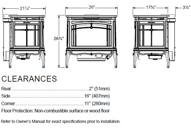 HearthStone Waitsfield  Gas Stove