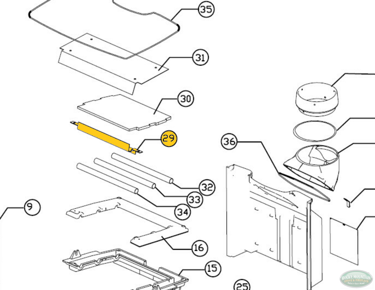 Craftsbury Baffle Support #5390-070