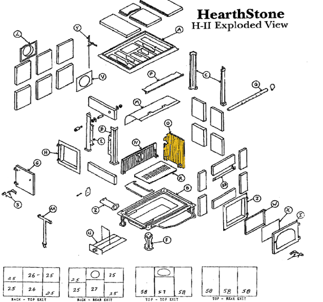 Hearthstone HII Right Side Plate (92-58241)