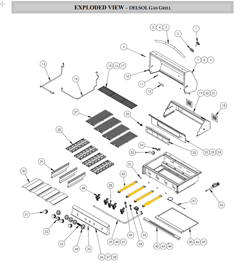 Delsol Delta Grills - Grill Burner (S13369)
