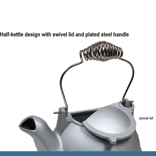 Aluminum Half Kettle in Moonlight Silver