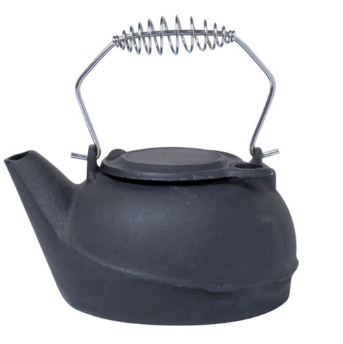 Cast Iron Kettle with Chrome Handle