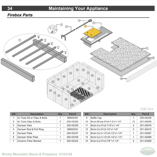 Lopi Liberty NexGen Damper Slider 250-05338