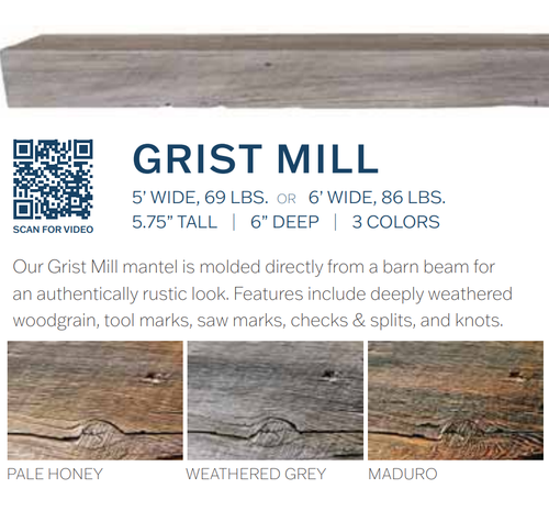 Grist Mill Shelf Mantle