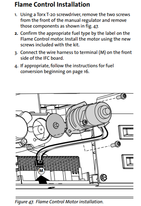 Jotul NG Flame Control Kit (157496)