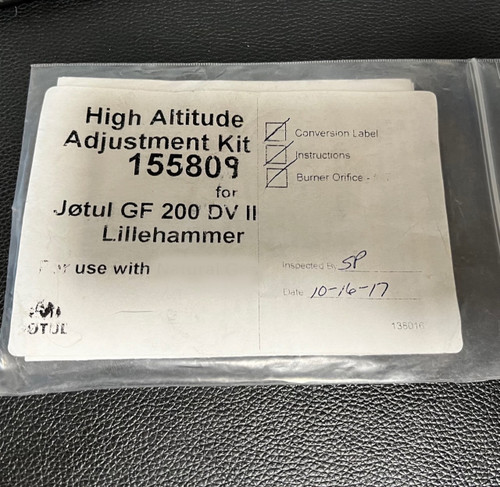 Jotul GF200 DVII LP High Altitude Jet (155809)