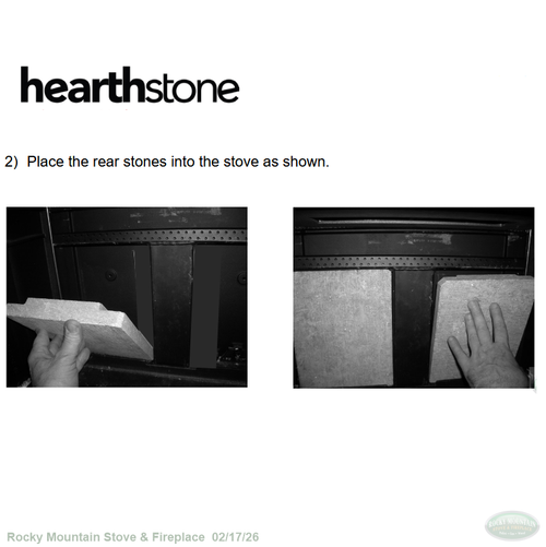 Green Mountain 80-1 Rear Wall Stone 1-0600-804