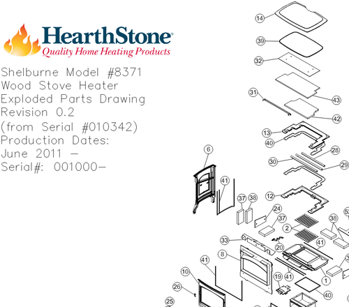 HearthStone Shelburne Upper Baffle 3120-371