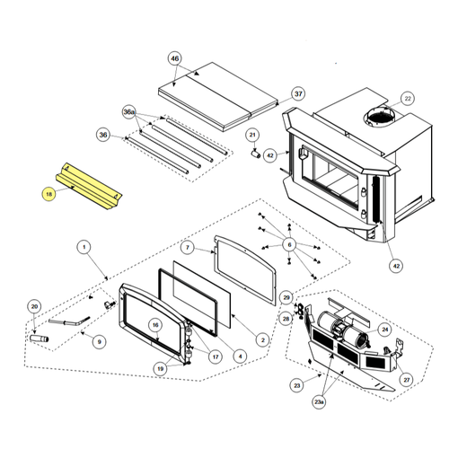Regency 022-062 Smoke Deflector