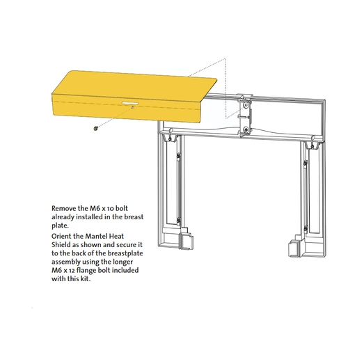 Jotul C 550 Wood Insert     -    156448 Mantle Shield