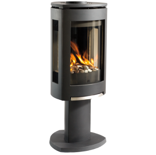 Jotul GF370 DV Gas Stove in Matte Black