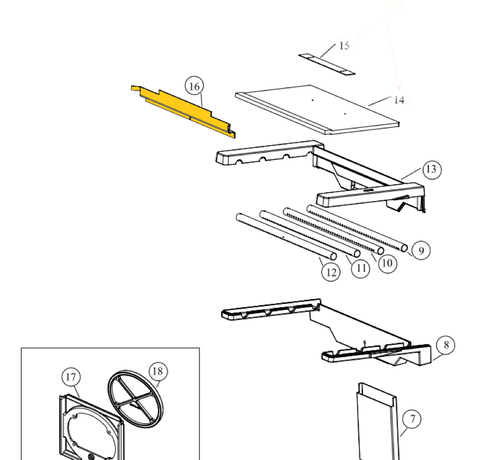 Equinox Baffle Support 5000-401