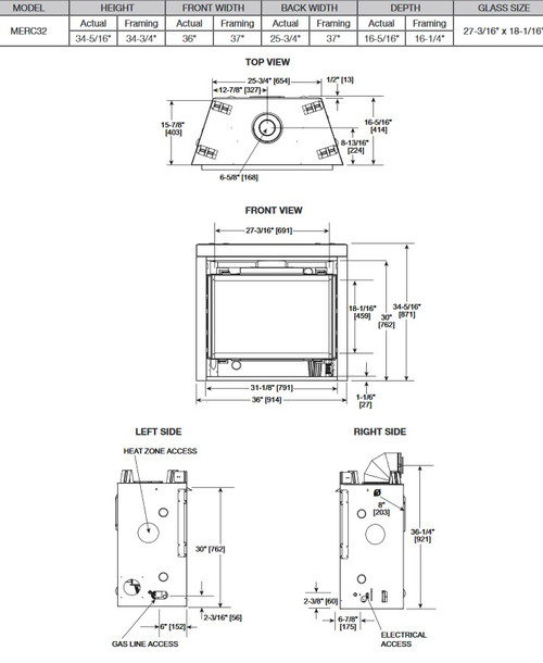 Mercury Gas Fireplace by Majestic