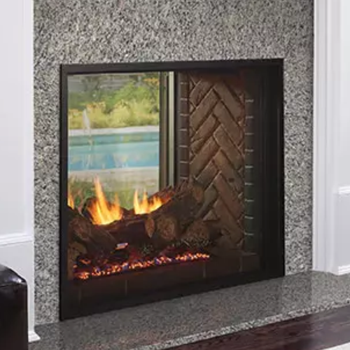 Fortress Indoor-Outdoor See-Through Gas Fireplace