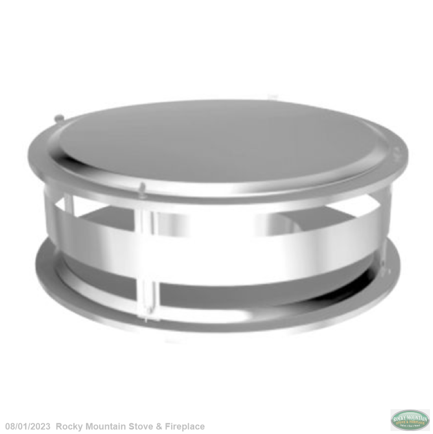 ICC Excel Wood Burning Chimney - Deluxe Cap - Rocky Mountain Stove ...