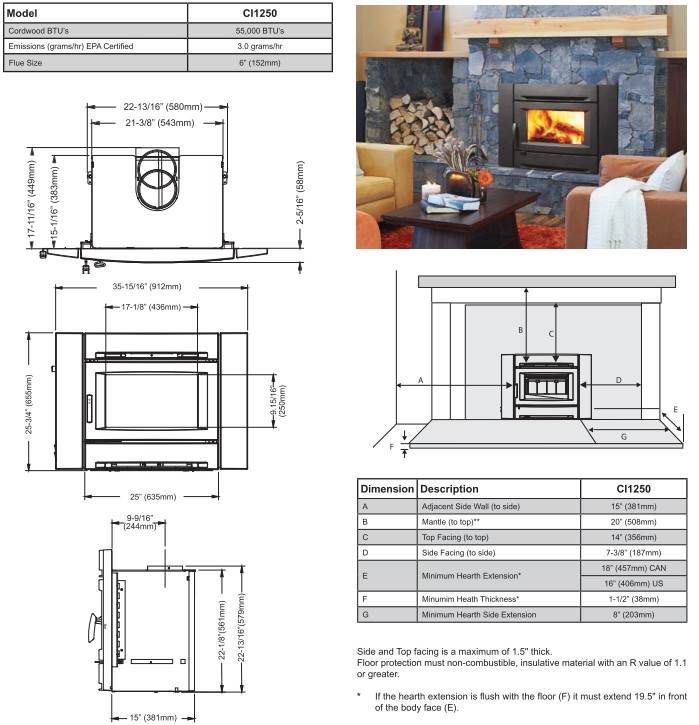 Regency Ci1150 Small Wood Burning Insert - Rocky Mountain Stove u0026 Fireplace