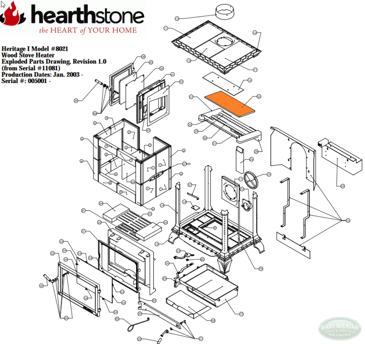 Heritage Ceramic Baffle Kit #90-76230