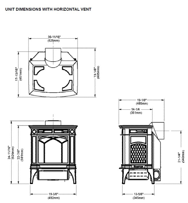 Regency H15 Gas Stove - Rocky Mountain Stove u0026 Fireplace