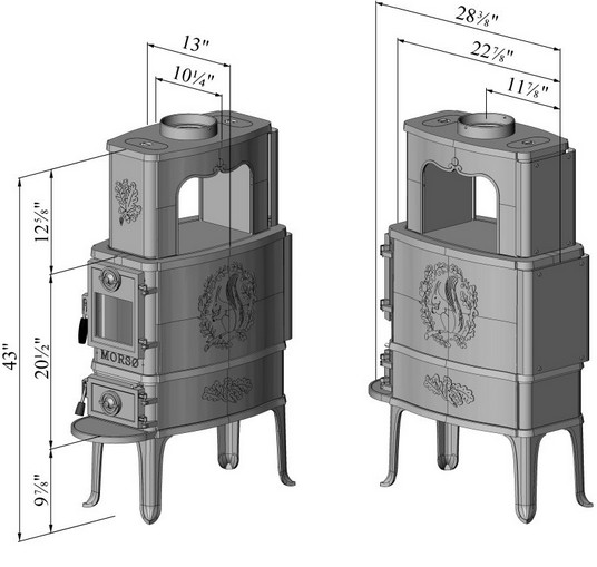 Morso 2B Classic Wood Stove - Rocky Mountain Stove u0026 Fireplace