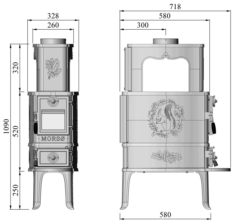 Morso 2B Classic Wood Stove - Rocky Mountain Stove u0026 Fireplace