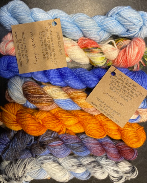 7 Pack Sock Minis Spring Colours by Lichen and Lace