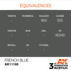 AKI11166 - AK Interactive 3G Acrylic French Blue 17ml