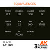 AKI11029 - AK Interactive 3G Acrylic Black 17ml