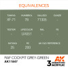 AKI11847 - AK Interactive 3G Acrylic RAF Cockpit Grey Green 17ml