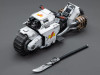 JOTJT4836 - Joy Toy Warhammer 40K: 1/18 White Scars Raider-Pattern Combat Bike