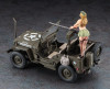 Hasegawa 1/24 1/4 Ton 4×4 Utility Truck (Cal. 50 M2 Machine Gun) W/Blond Girl Figure