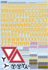 Warbirds Decals/Kits-World Decals KW172006 1/72 B17 Aircraft ID/Squadron ID Lettering/Numbers/Bomb (Yellow) Group Symbols