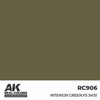 AKIRC906 - AK Interactive Real Colors Interior Green FS 34151 17 ml.