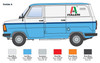 ITA3975 - Italeri 1/24 Ford Transit "Italeri"