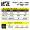 GSW11520 - Green Stuff World Neodymium Magnets 2x1mm - SET x50 (N52)