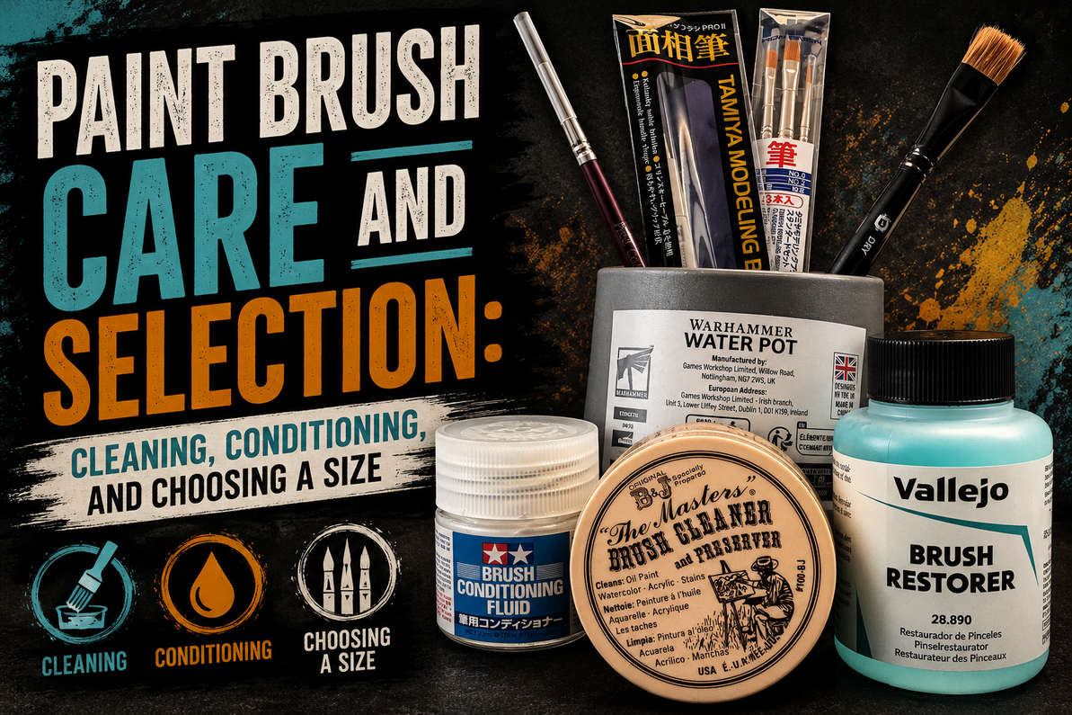 Paint Brush Care and Selection: Cleaning, Conditioning, and Choosing a Size
