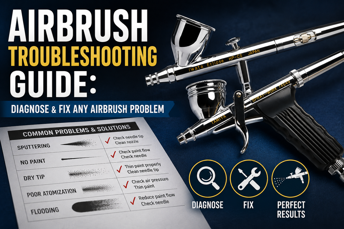 Airbrush Troubleshooting Guide: Diagnose and Fix Any Airbrush Problem